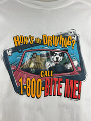 Vintage Big Dogs Hows My Driving White Tee