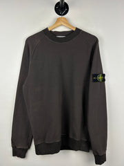 Stone Island Patch Brown Crewneck