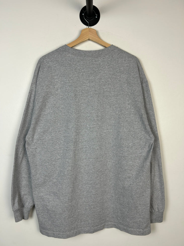 Dime Spellout Grey Long Sleeve