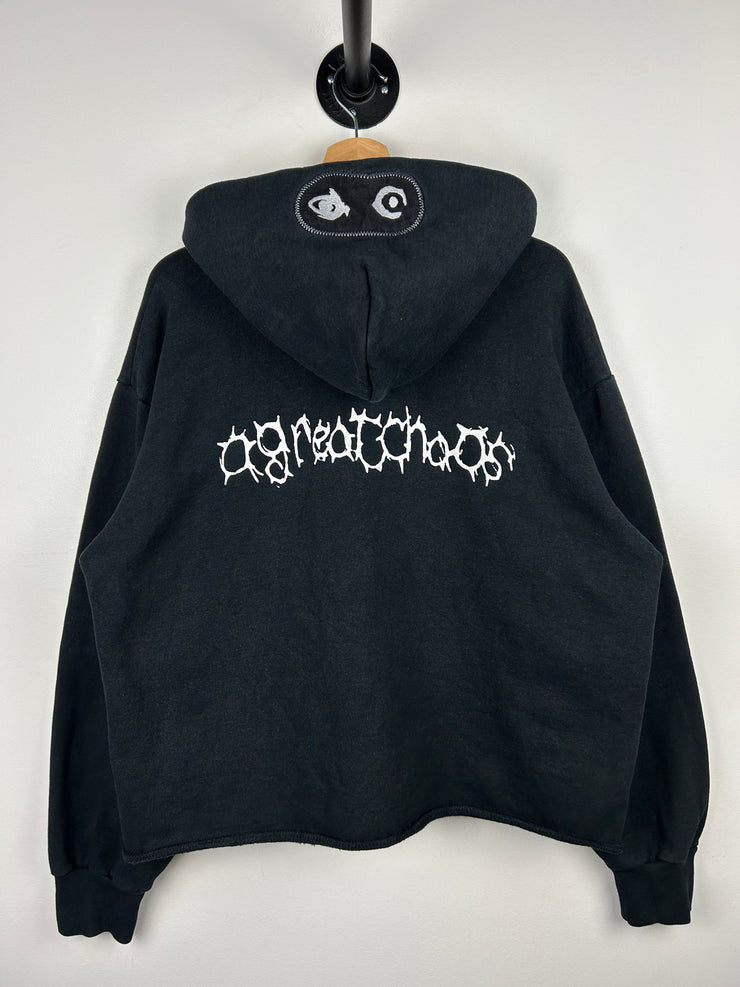 Ken Carson Actual Hate Black Cropped Hoodie