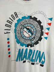 Vintage 1993 Florida Marlins White Tee