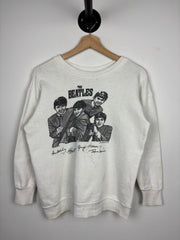 Vintage 60s The Beatles Band White Crewneck