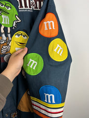 Vintage Nascar Jeff Hamilton M&M Navy Racing Jacket