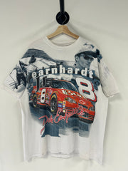 Vintage Nascar Dale Earnhardt Jr Budweiser AOP White Tee