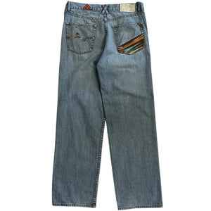 Vintage Y2K LRG Embroidered Blue Denim Jeans