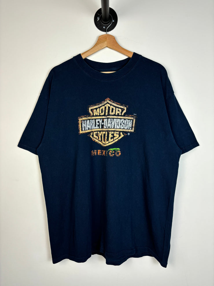 Vintage Harley Davidson Mexico Navy Tee