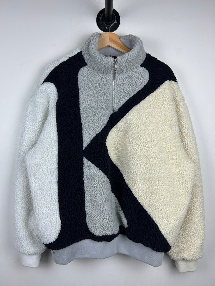 Kith Initial K Mock Neck Sherpa Quarter Zip Sweater