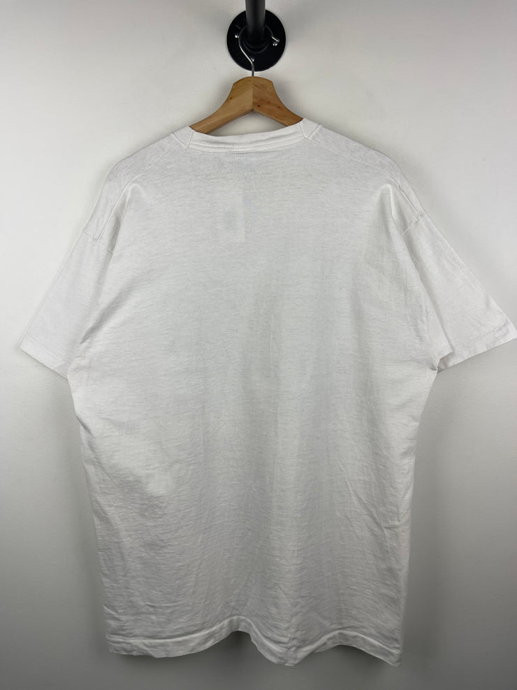 Vintage 90s NBA Salem USA Dream Team Basketball Caricature White Tee