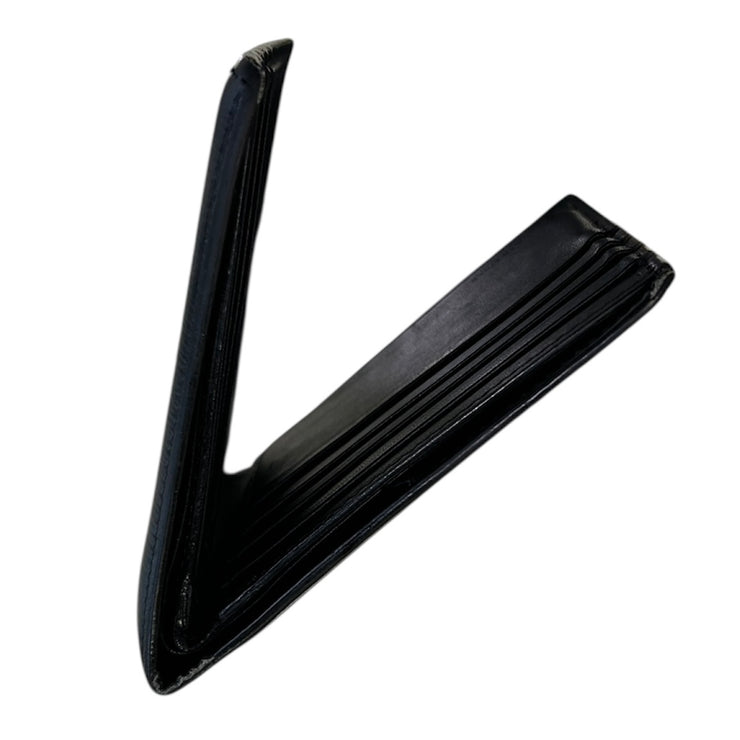 Burberry Black Leather Bifold Wallet