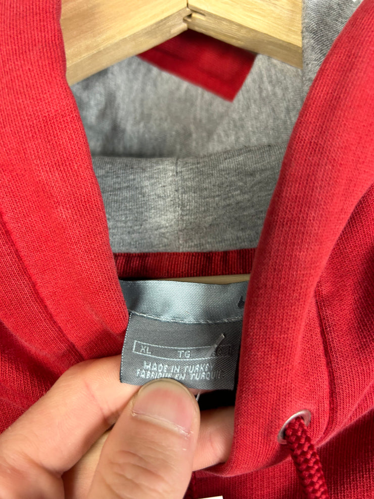 Vintage Y2K Nike Mini Swoosh Red Hoodie