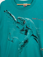 Vintage 90s Turtles South Carolina Teal Tee