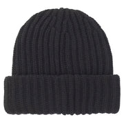 Supreme FW25 Chunky Rib Classic Logo Black Beanie