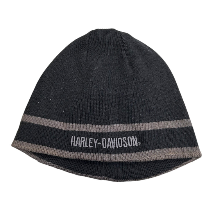 Vintage Y2K Harley Davidson Black Reversible Beanie