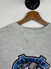 Vintage North Carolina Tar Heels Embroidered Grey Crewneck
