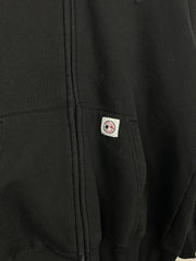 Vintage MLB New York Yankees Tonal Black Zip Up Hoodie