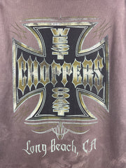 Vintage West Coast Choppers Chrome Logo Faded Tee