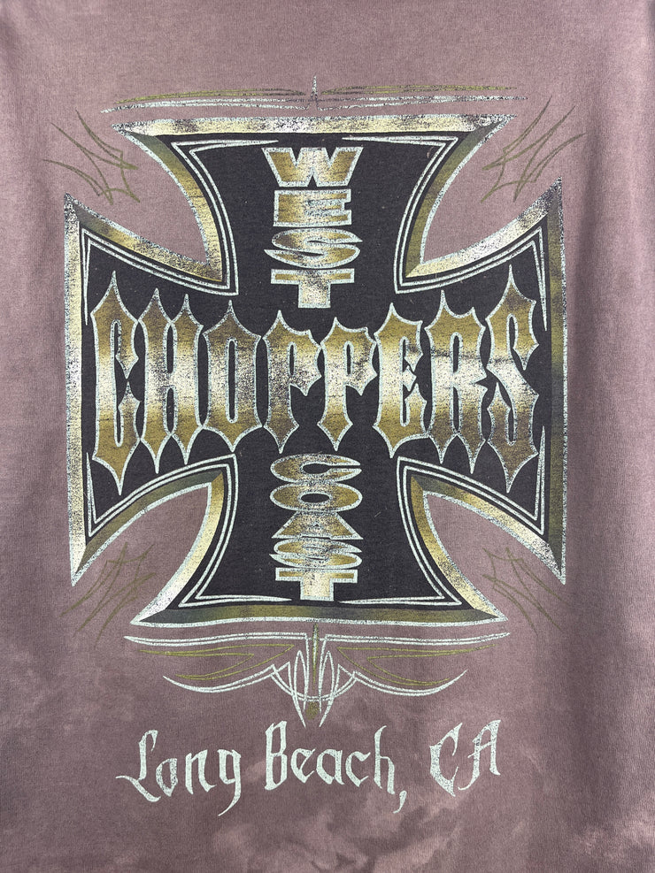 Vintage West Coast Choppers Chrome Logo Faded Tee