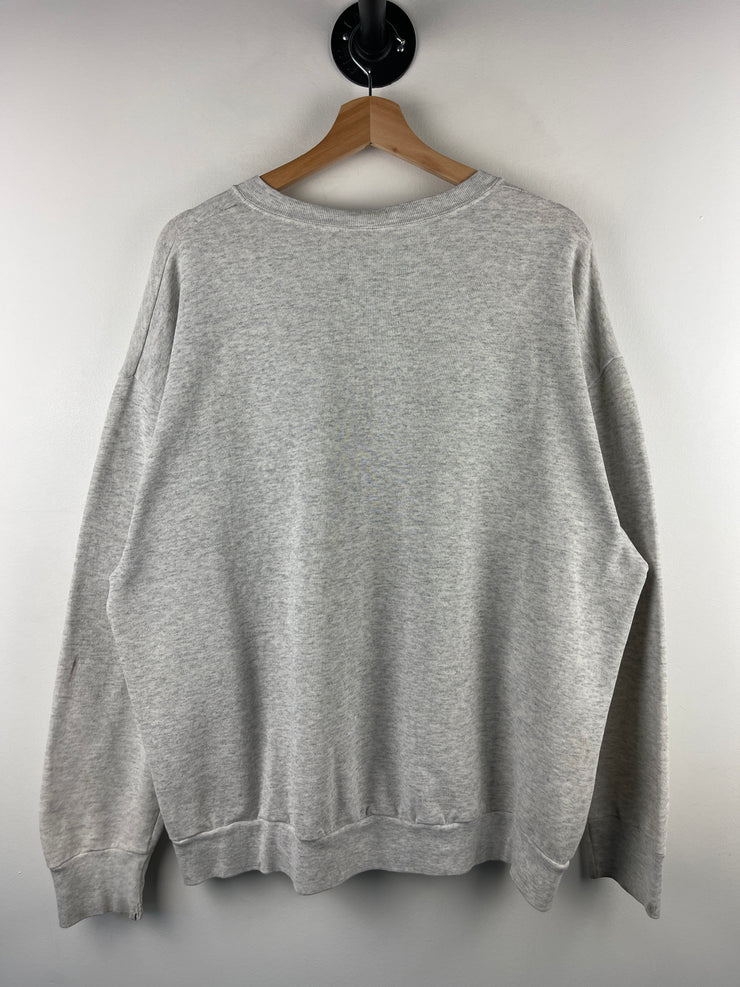 Vintage 90s NFL Pittsburgh Steelers Character Super Bowl Grey Crewneck