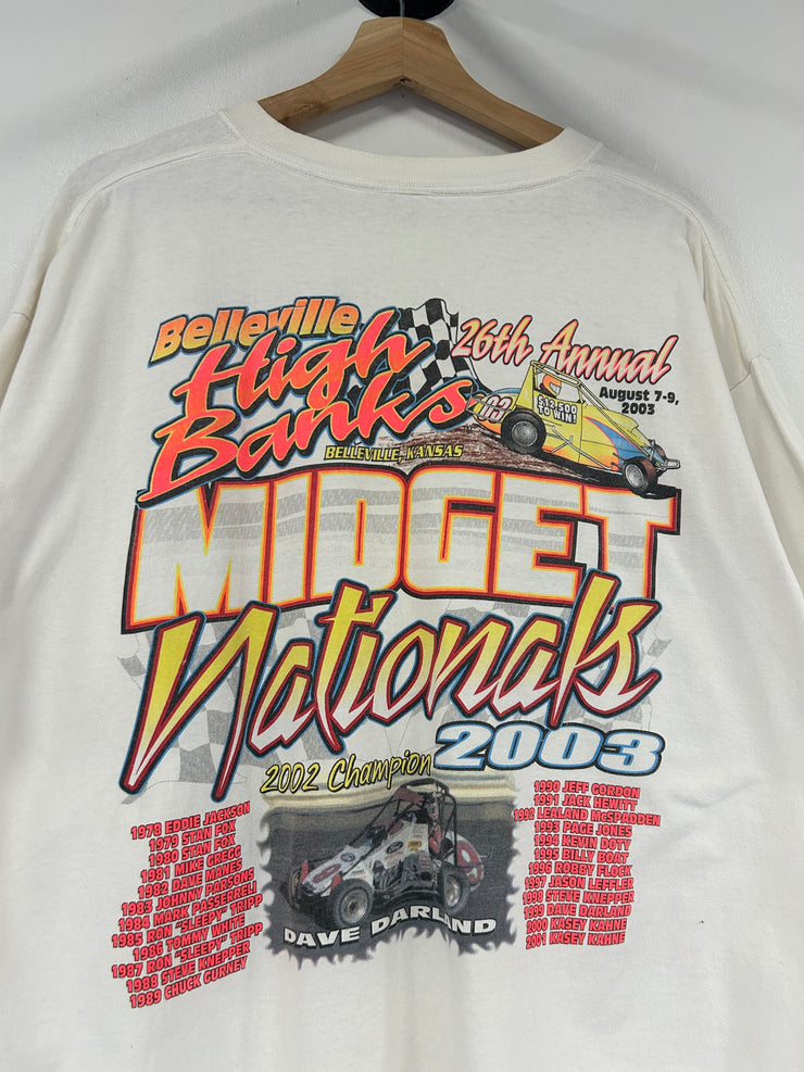 Vintage 2003 Midget Nationals Racing White Tee