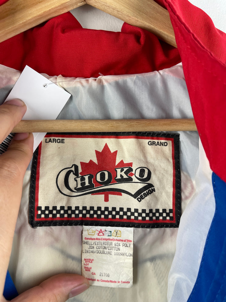 Vintage 90s AC Delco Racing Blue & Red Jacket