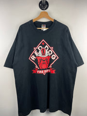 Vintage 90s Red Dog Beer Fire Department Black Tee