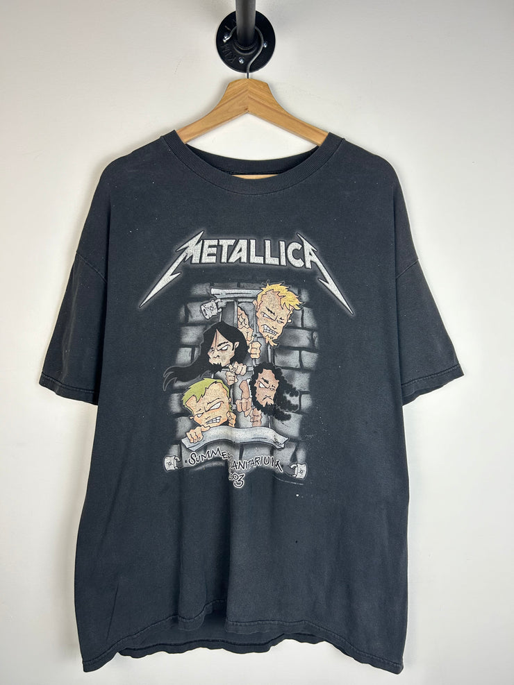 Vintage Y2K Metallica Summer Sanitarium Tour Black Tee