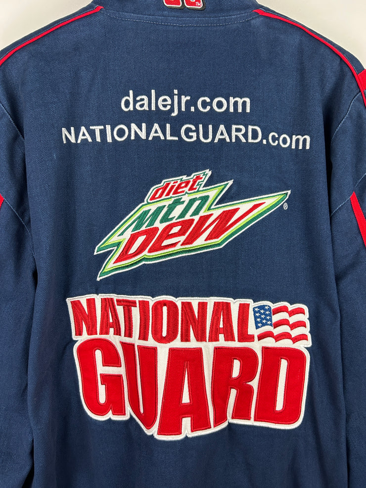 Vintage Nascar Jeff Hamilton Jr Nation National Guard Navy Racing Jacket