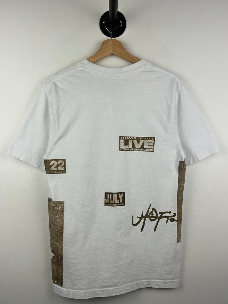 Travis Scott Utopia Miami Rolling Loud White Tee