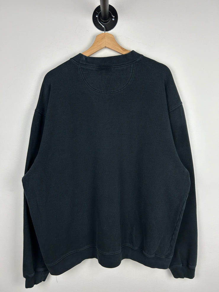 Vintage NBA Reebok Charlotte Bobcats Embroidered Navy Blue Crewneck