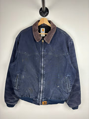 Vintage Carhartt Santa Fe Midnight Navy Cropped Jacket J14 MDT