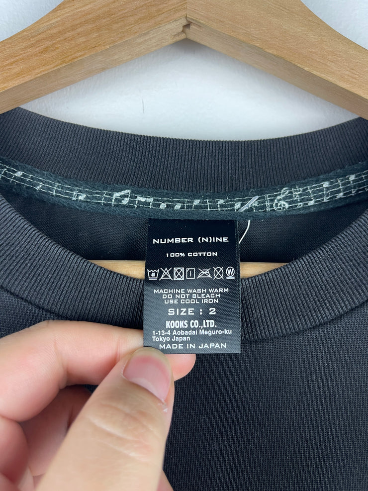 Number Nine Black Pocket Tee