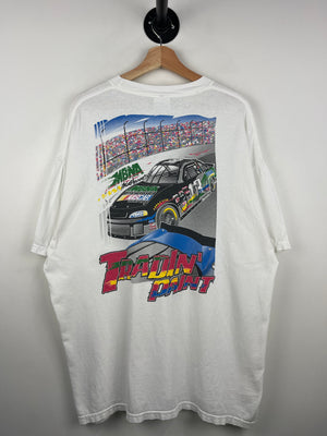 Vintage 90s Nascar MBNA Tradin Paint White Tee