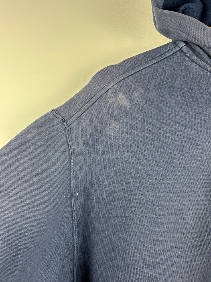 Vintage Nike Mini Swoosh Faded Navy Zip Up Hoodie