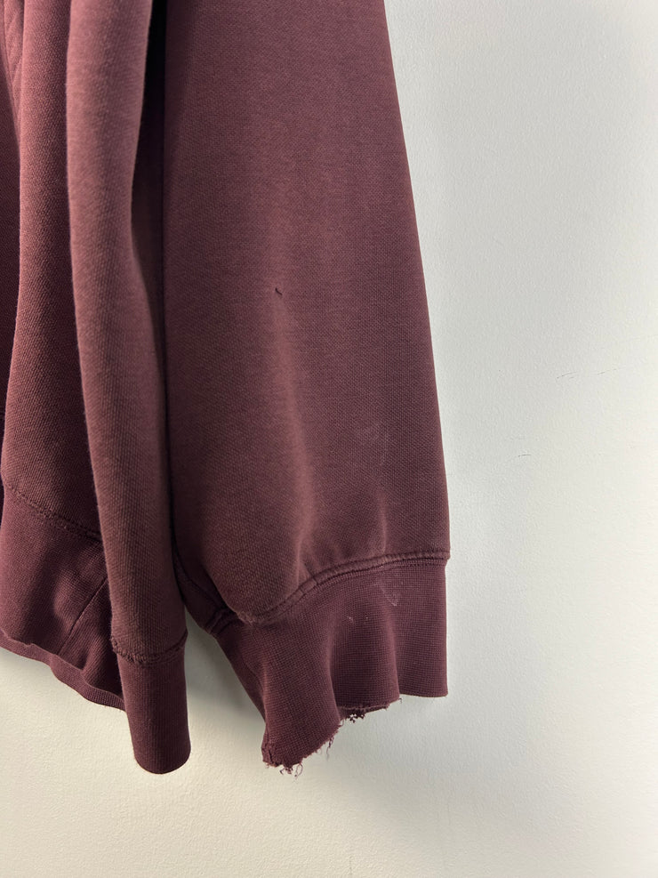 Vintage Y2K Nike Spellout Burgundy Hoodie