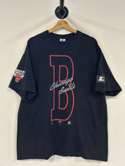 Vintage 90's Starter Chicago Bulls B Black Tee