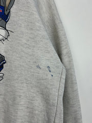 Vintage 1994 Toronto Blue Jays Looney Tunes Grey Crewneck