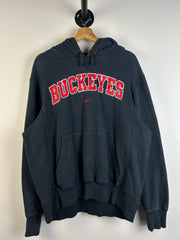 Vintage Nike Ohio State Buckeyes Middle Swoosh Black Hoodie