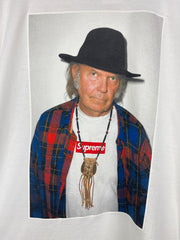 Supreme SS15 Neil Young Photo White Tee