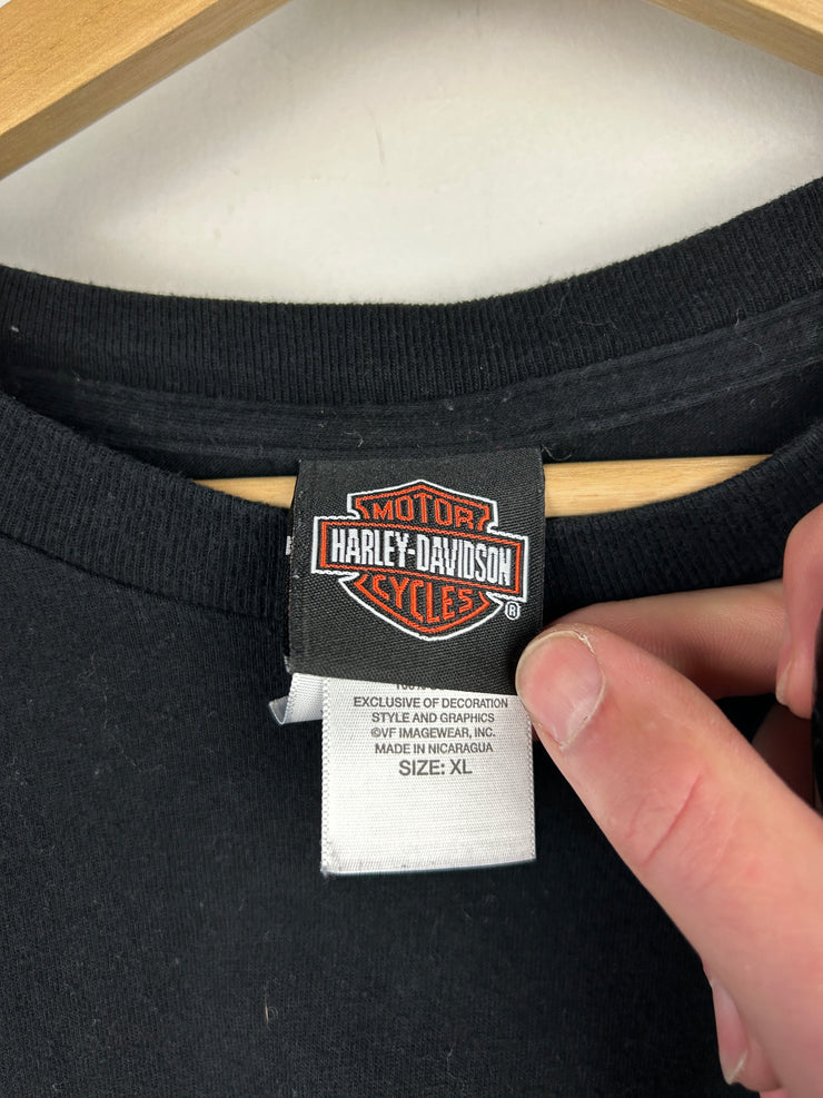 Vintage Harley Davidson Syracuse Road Black Long Sleeve