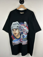 Vintage 90s NHL Pro Player Montreal Canadiens Recchi Black Tee