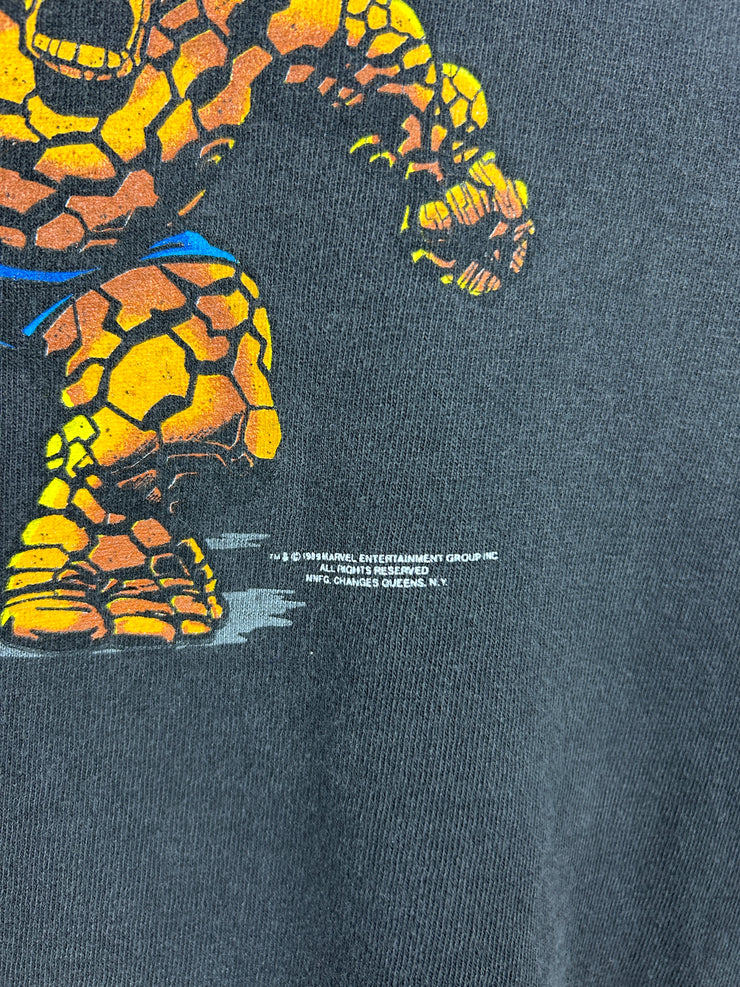 Vintage 80s Marvel Fantastic Four Changes Black Tee