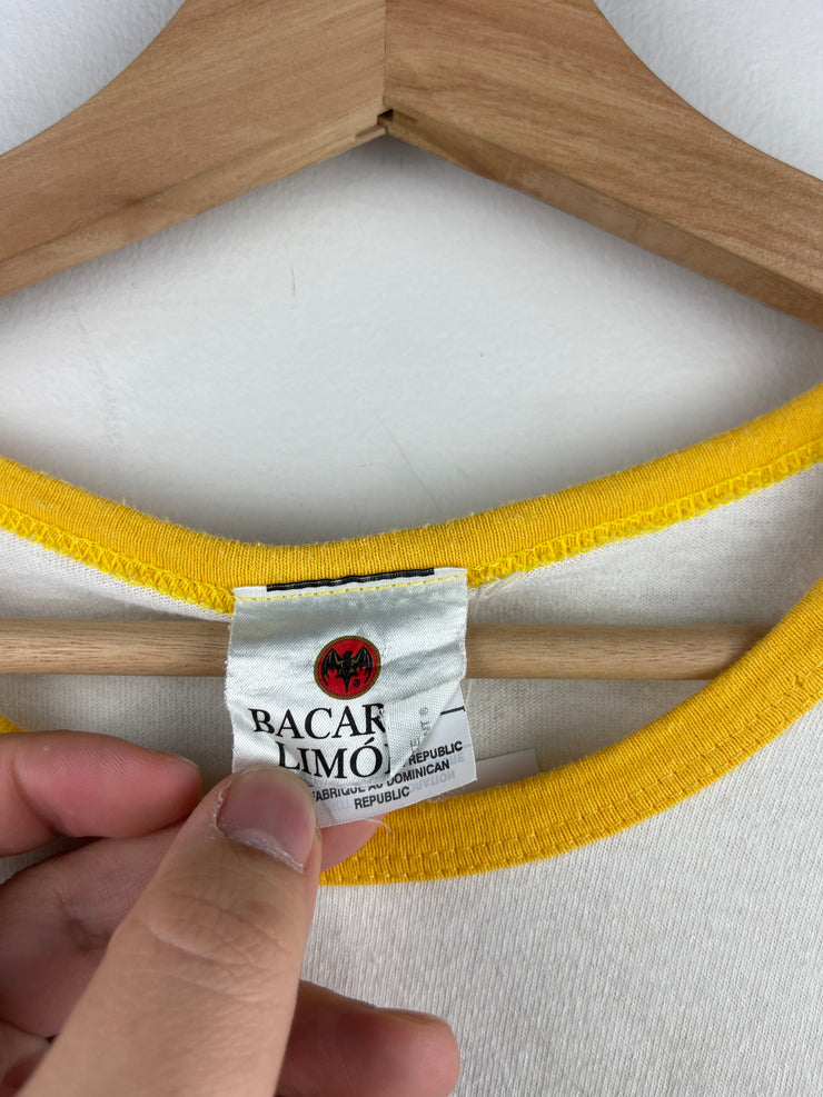 Vintage Bacardi Limon Rum White Ringer Tee