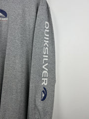 Vintage 90s Quiksilver Boardriding Grey Long Sleeve