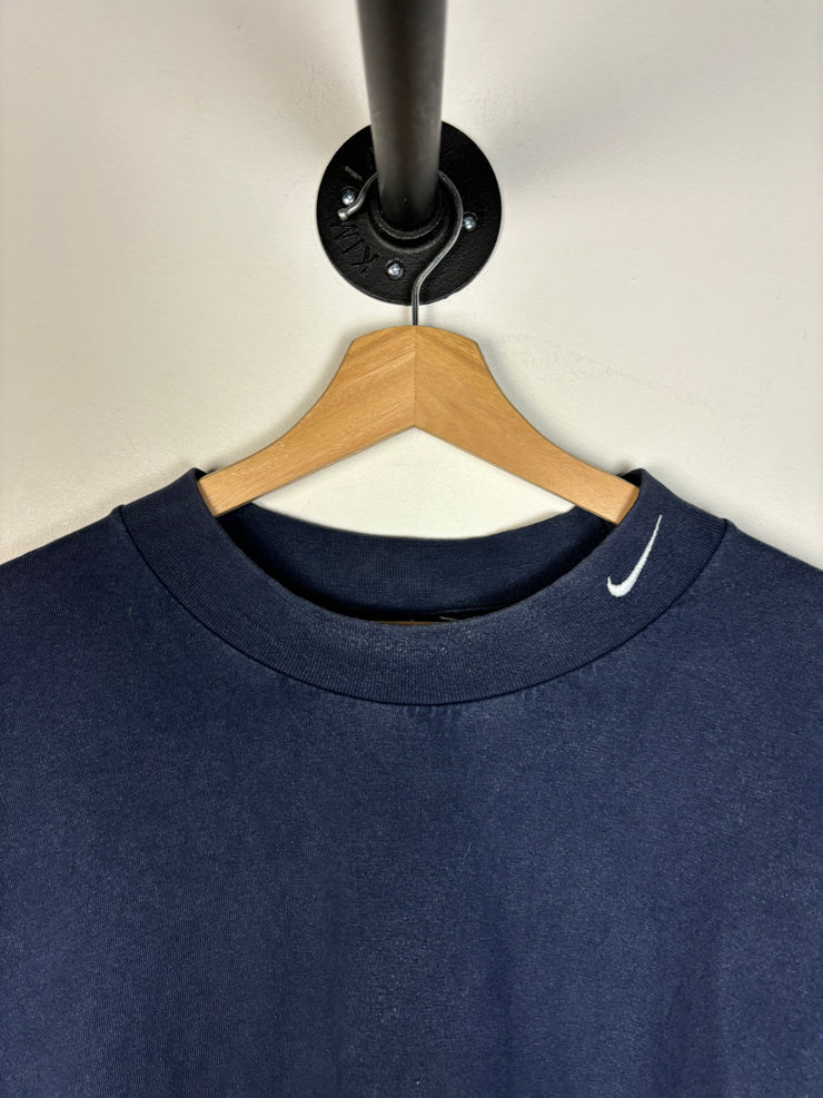 Vintage Y2K Nike Mock Neck Navy Long Sleeve