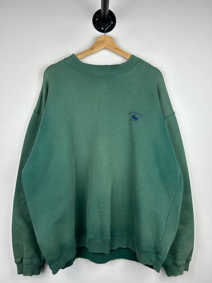 Vintage Bass Co. Faded Green Crewneck