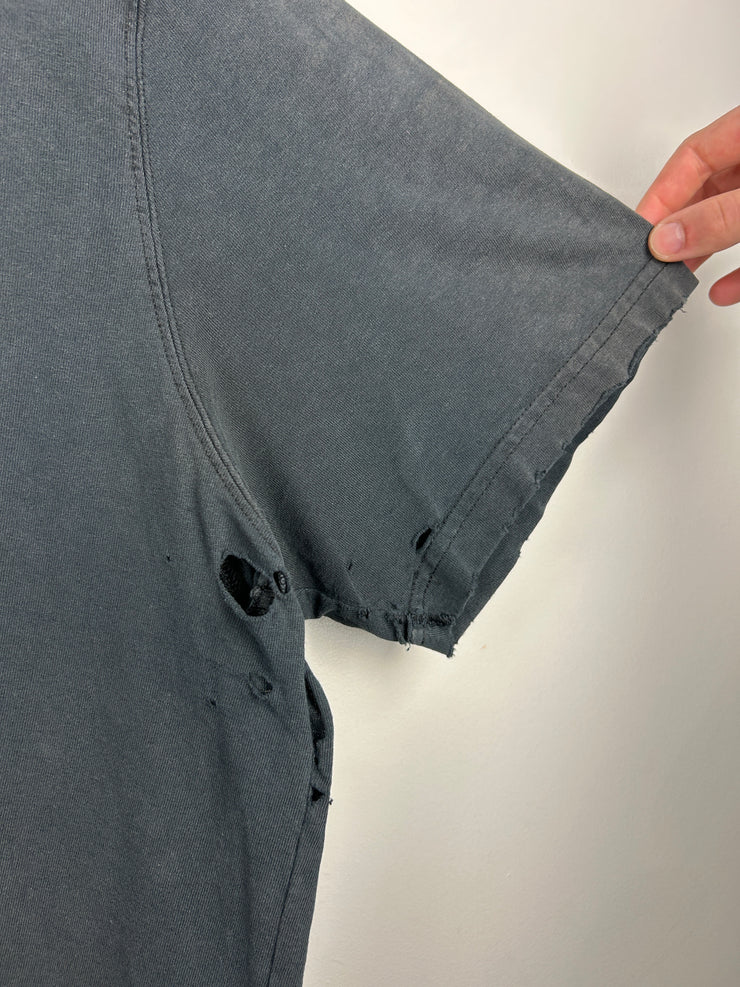 Vintage Carhartt Spellout Thrashed Black Tee