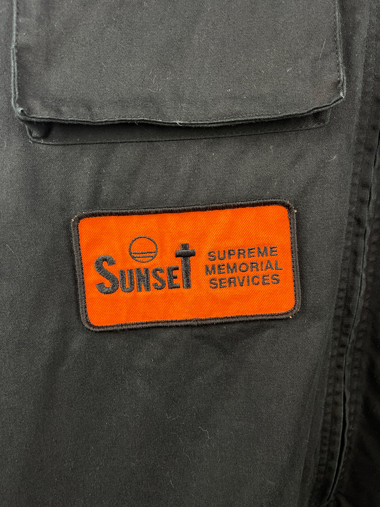 Supreme SS17 BDU Black Long Sleeve Zip Up Shirt