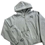 Stussy X Nike Grey Zip Up Hoodie & Sweatpants Tracksuit
