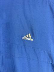 Vintage 90s Adidas 3 Stripe Blue Windbreaker