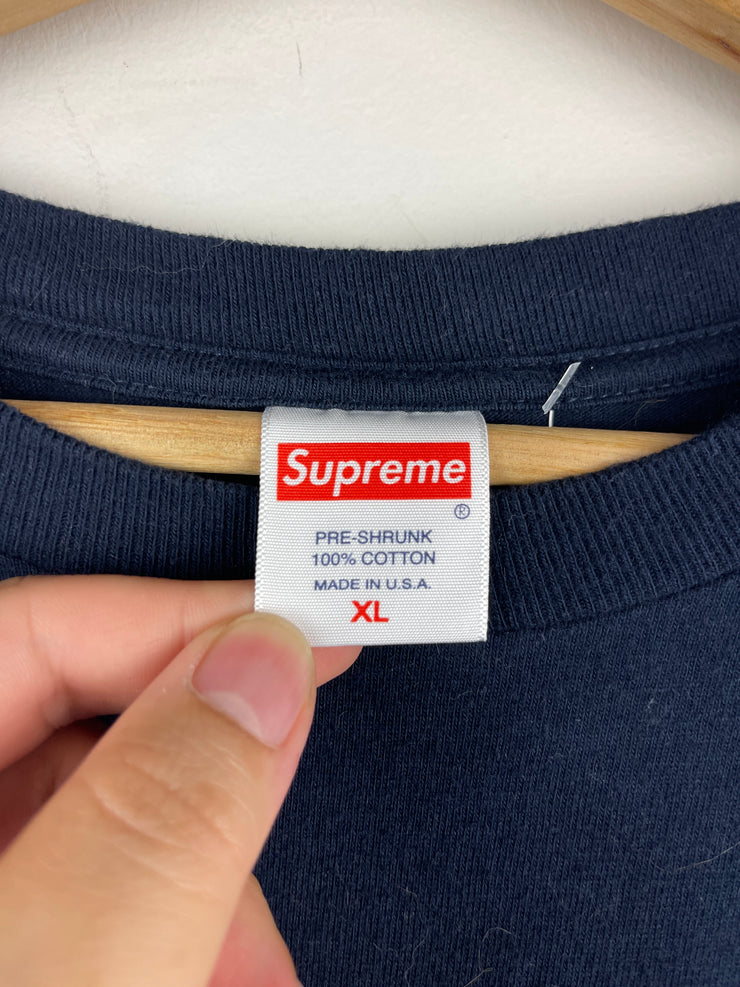 Supreme SS19 It Gets Better Every Time Navy Tee